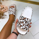 ANIMAL SLIPPER 5013-21 - LEOPARD/WHITE