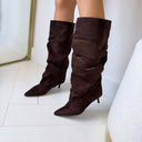 *SOLDES* BOTTINE DAIM BOUCLE 7699A - NOIR