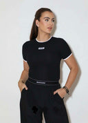 REINDERS RIBB TOP W3839 - TRUE BLACK