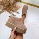LEATHER UGIE BOOT 6391 - BEIGE