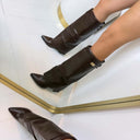 BRITNEY SUÈDE BOTTES 7665A- - 1 MARRON