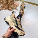 STEVE MADDEN POSSESSION-E SNEAKER 0033 - KHAKI/BLACK