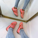 STEVE MADDEN BASSETT SNEAKER 5420 - CORAL/MULTI