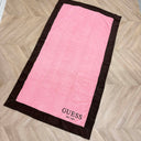 GUESS BEACH 1981 TOWEL E5GZ15KCDM0 -G67Q BROWN/PINK