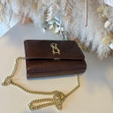 STEVE MADDEN BRAMONIE BAG 1313 - CHOC/GOLD