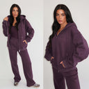 UNIQUE THE LABEL NYLA VEST DEEP BERRY