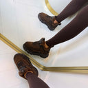 BUFFALO CLD CHAI WARM SNEAKER 18362 - BEIGE/BLACK/LEOPARD