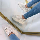 STEVE MADDEN POSSESSION-E SNEAKER 0033 - SILVER COIN