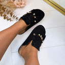 VICKY FRINGE INSTAPPER L-52 - BLACK