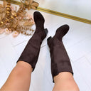 BASIC-STIEFEL MIT ABSATZ D-91 - BLACK