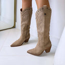 BOTTES SUEDINE VEGAS DES8076 - KAKI/DAIM
