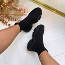 STEVE MADDEN PRODIGY SNEAKER 2214 - BLACK/BLACK