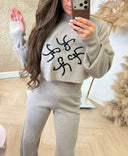 RD SIGNATURE ZOE STRICKWAREN CROPPED SWEATER - BEIGE