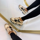 STEVE MADDEN PROGRESSIVE SNEAKER 7822 - KHAKI/BLACK