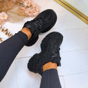 GLITTER SNEAKER 8-210 - BLACK