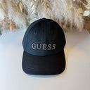 GUESS PLAIN GABARDINE BASEBALL CAP AW5507COT01 - BLACK