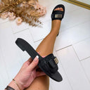 GUESS LOGO SLIPPER FLGEL3ELE19 - BLACK