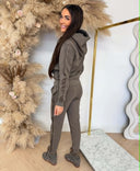 GUESS NEW HOODED SCUBA SWEATER W6YQ16K4354 - A11Q TAUPE
