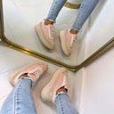 PAILLETTEN SNEAKER 8-522 - PINK