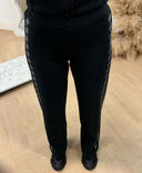 GUESS GRETA 4G STUDS STRAIGHT PANTS V7RB05K8328 - JBLK