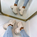 SPARKLE SNEAKER BK-2506 - BEIGE