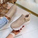 SPARKLING SNEAKER 21-Q119 - KHAKI