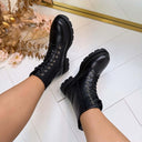 *ACTIE* ZIPPER BOOT DES657 - BLACK
