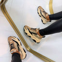 STEVE MADDEN POSSESSION-E SNEAKER 0033 - KHAKI/BLACK