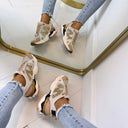 STEVE MADDEN SNEAKER SEDGWICK 5441 - WHITE/GOLD
