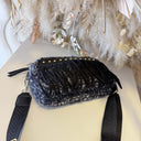 FRINGE BAG EC60313 - BLACK/WHITE