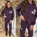 UNIQUE THE LABEL ELYANA HOODIE DEEP BERRY