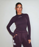 UNIQUE THE LABEL ROBYN LONGSLEEVE DEEP BERRY