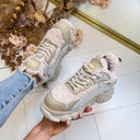 BUFFALO CLD CHAI WARM SNEAKER 18367 - SILVER/CREAM