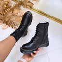 BOOTS EN SIMILICUIR BS25A - ALLBLACK