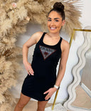 GUESS TRIANGLE RHINESTONES DRESS E5GP01I3Z14 - JLBK BLACK