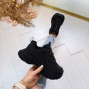 GLITTER SNEAKER 8-210 - BLACK