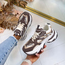 SNEAKERS ÉPAISSES A88-229 - MARRON