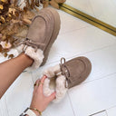 INDY PANTOFFEL 8-518 - KHAKI