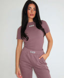 UNIQUE THE LABEL NENA SHORT SLEEVE TOP MUSHROOM