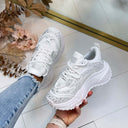 SPARKLING DETAIL SNEAKER 8997 - WHITE