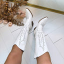 *AKTION* JENTE COWBOY-STIEFEL T-278 - WHITE