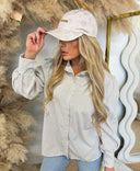 GUESS PRINTED PEONY LOGO CAP AW5502POL01 - STONE