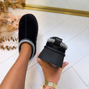 REAL LEATHER PANTOFFEL 2522 - BLACK