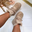 FLUFFY BOOT 9077 - KHAKI