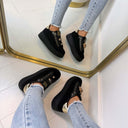 FLOWER SNEAKER R150 - BLACK