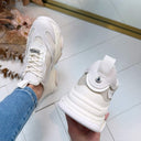 STEVE MADDEN POSSESSION-E SNEAKER 0033 - SILVER COIN