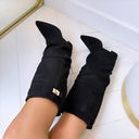 BOTTES À TALONS DAISY DES8528 - MARRON/PU