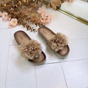 *LAATSTE MAAT 40* FROEZEL PAREL SLIPPER 4550-23 - KHAKI