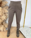 GUESS NEW VICTOIRE SCUBA PANTS W6YB14K4365 - A11Q TAUPE