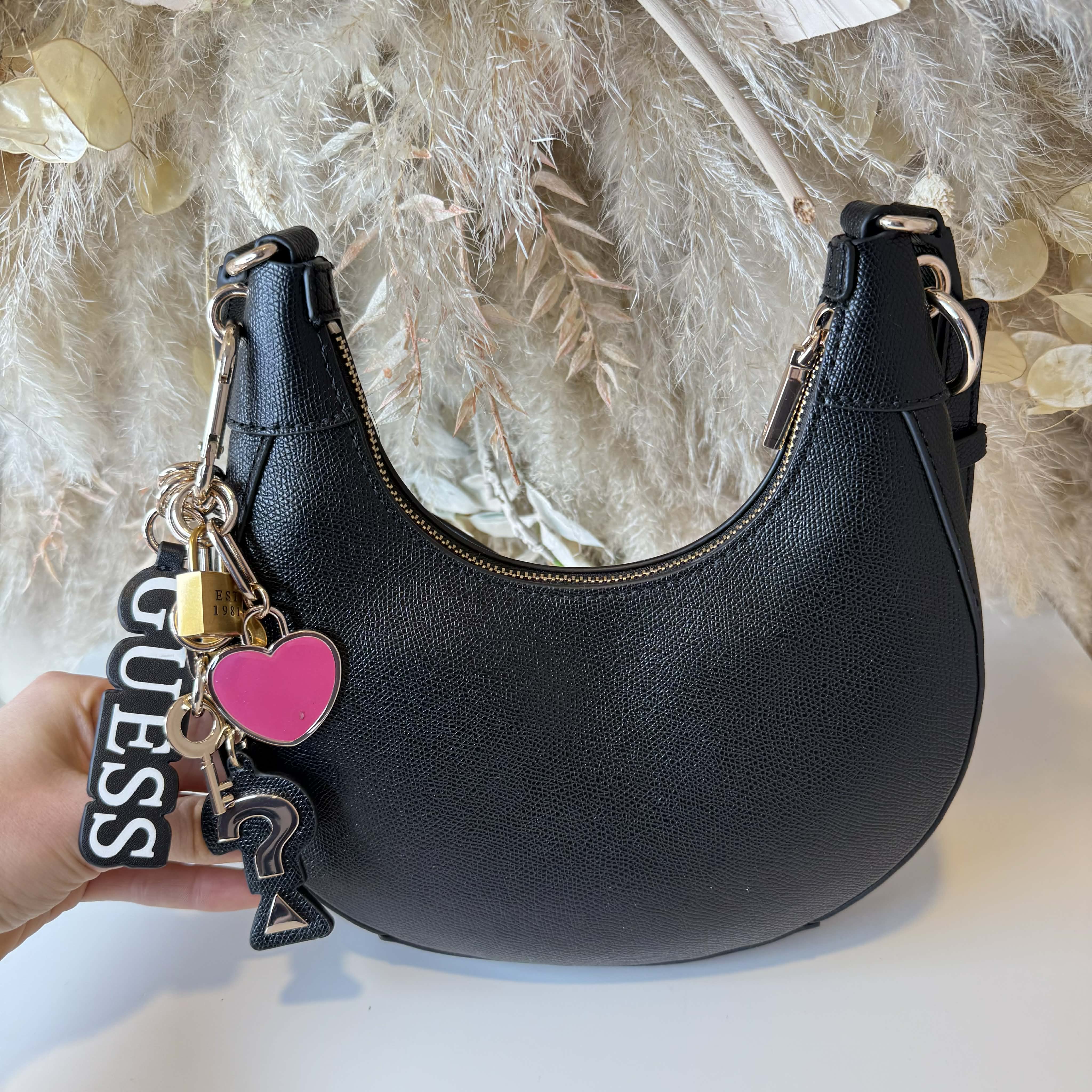 Guess Davina Bag - Black - JR Fashion Guess Davina Bag - Black - JR Fashion